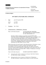 Journal of the 491st Plenary Meeting of the Permanent Council (it)