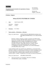 Journal of the 491st Plenary Meeting of the Permanent Council (fr)