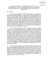 Statement by the delegation of Serbia and Montenegro  in response to the opening statement of the Chairman-in-Office