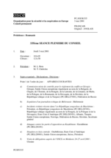 Journal of the 335th Plenary Meeting of the Permanent Council (fr)