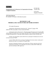 Permanent Council Decision No. 409 (it)
