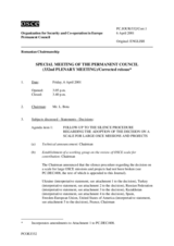 Journal of the 332nd Special Plenary Meeting of the Permanent Council/Corrected reissue