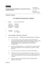 Journal of the 331st Plenary Meeting of the Permanent Council (es)