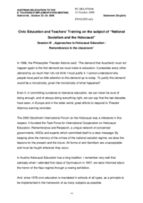 Statement by the Delegation of Austria