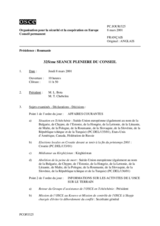 Journal of the 325th Plenary Meeting of the Permanent Council (fr)