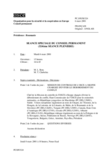 Journal of the 324th Special Plenary Meeting of the Permanent Council (fr)