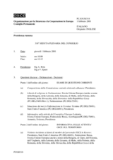 Journal of the 318th Plenary Meeting of the Permanent Council (it)