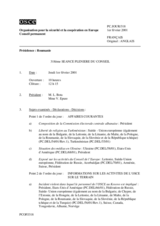 Journal of the 318th Plenary Meeting of the Permanent Council (fr)