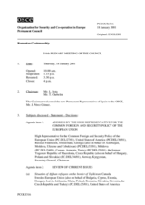 Journal of the 316th Plenary Meeting of the Permanent Council