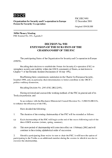 Forum for Security Co-operation Decision No. 9/01