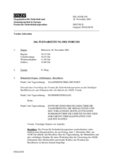 Journal of the 344th Plenary Meeting of the Forum for Security Co-operation (de)