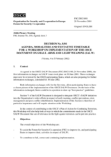 Forum for Security Co-operation Decision No. 8/01