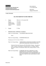 Journal of the 342nd Plenary Meeting of the Forum for Security Co-operation (de)