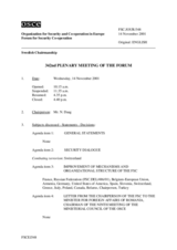 Journal of the 342nd Plenary Meeting of the Forum for Security Co-operation