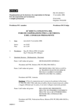 Journal of the 26th Joint Meeting of the Forum for Security Co-operation and the Permanent Council (it)
