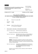 Journal of the 26th Joint Meeting of the Forum for Security Co-operation and the Permanent Council (fr)