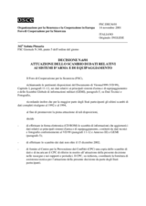 Forum for Security Co-operation Decision No. 6/01 (it)