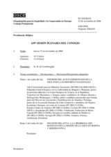 Journal of the 639th Plenary Meeting of the Permanent Council (es)