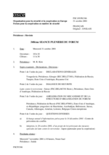 Journal of the 340th Plenary Meeting of the Forum for Security Co-operation (fr)