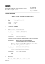 Journal of the 339th Plenary Meeting of the Forum for Security Co-operation