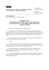 Forum for Security Co-operation Decision No. 5/01 (es)
