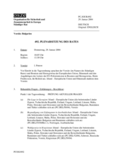 Journal of the 492nd Plenary Meeting of the Permanent Council (de)