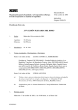 Journal of the 337th Plenary Meeting of the Forum for Security Co-operation (es)