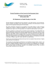 Statement by the Finnish Presidency of the Council of the European Union on Death Penalty in the USA