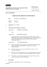 Journal of the 335th Plenary Meeting of the Forum for Security Co-operation