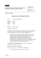 Journal of the 334th Plenary Meeting of the Forum for Security Co-operation (fr)