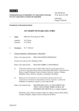 Journal of the 332nd Plenary Meeting of the Forum for Security Co-operation (es)