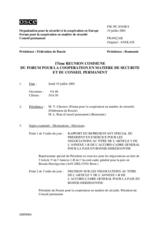 Journal of the 17th Joint Meeting of the Forum for Security Co-operation and the Permanent Council (fr)