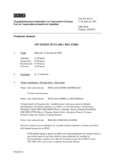 Journal of the 329th Plenary Meeting of the Forum for Security Co-operation (es)