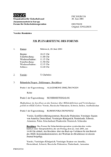 Journal of the 328th Plenary Meeting of the Forum for Security Co-operation (de)