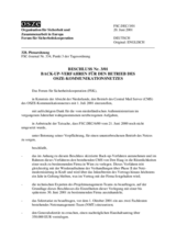 Forum for Security Co-operation Decision No. 3/01 (de)