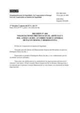 Permanent Council Decision No. 427/Forum for Security Co-operation Decision No. 4/01 (es)