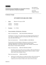 Journal of the 325h Plenary Meeting of the Forum for Security Co-operation (es)