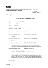 Journal of the 322nd Plenary Meeting of the Forum for Security Co-operation (it)