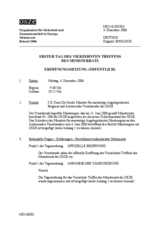 Journal of the First Day of the Fourteenth Meeting of the Ministerial Council (de)