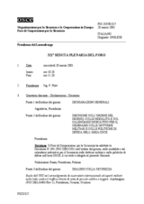 Journal of the 321st Plenary Meeting of the Forum for Security Co-operation (it)