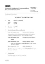 Journal of the 319th Plenary Meeting of the Forum for Security Co-operation (it)