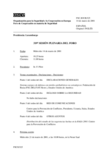 Journal of the 319th Plenary Meeting of the Forum for Security Co-operation (es)