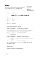 Journal of the 319th Plenary Meeting of the Forum for Security Co-operation (fr)