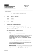 Journal of the 318th Plenary Meeting of the Forum for Security Co-operation (de)