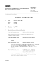 Journal of the 318th Plenary Meeting of the Forum for Security Co-operation (it)