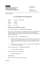 Journal of the 317th Plenary Meeting of the Forum for Security Co-operation (de)