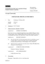 Journal of the 317th Plenary Meeting of the Forum for Security Co-operation