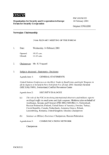 Journal of the 316th Plenary Meeting of the Forum for Security Co-operation