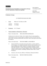 Journal of the 316th Plenary Meeting of the Forum for Security Co-operation (es)