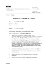 Journal of the 642th Plenary Meeting of the Permanent Council (fr)